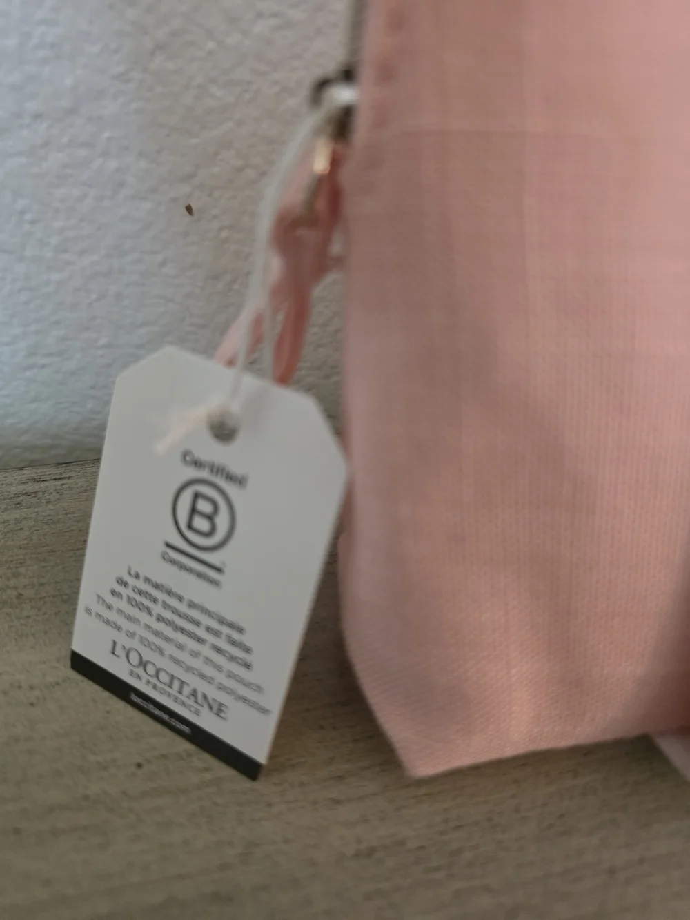 L'Occitane Pink Rose Travel Cosmetic Bag